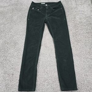 Stio Rivet‎ Corduroy Pants Womens 6 Regular Green Organic Cotton Stretch Casual